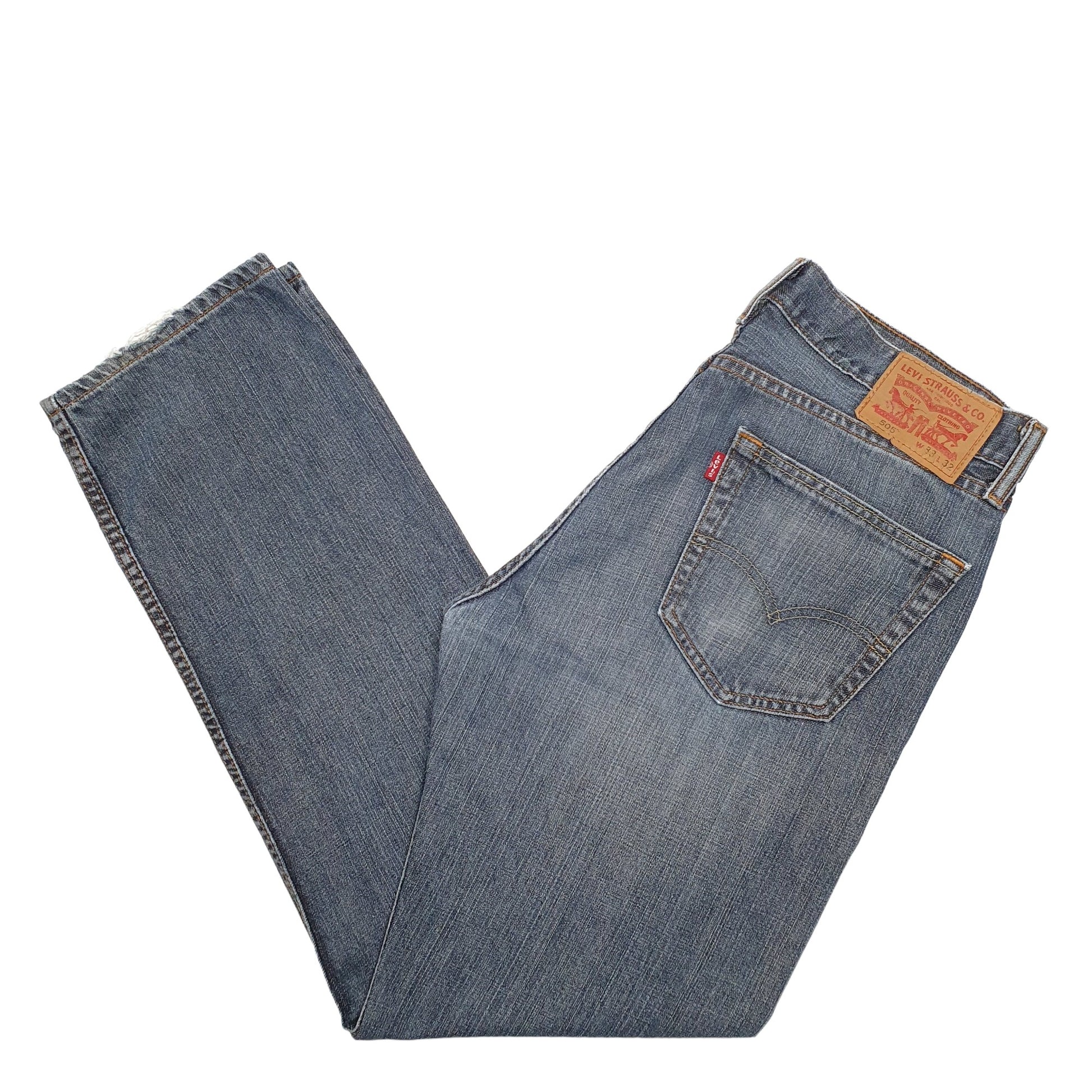Mens Blue Levis  505 JeansW33 L32