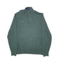 Mens Green Nautica Knit Quarter Zip Jumper