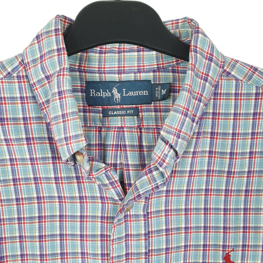 Mens Blue Ralph Lauren Flannel Long Sleeve Shirt