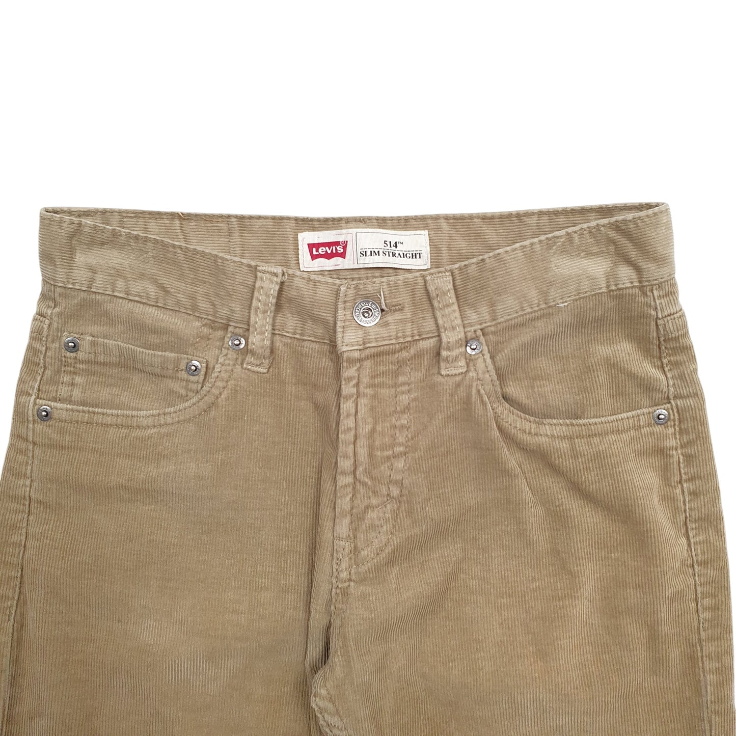 Mens Tan Levis 514 Corduroy Trousers
