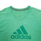 Mens Green Adidas Climalite Short Sleeve T Shirt