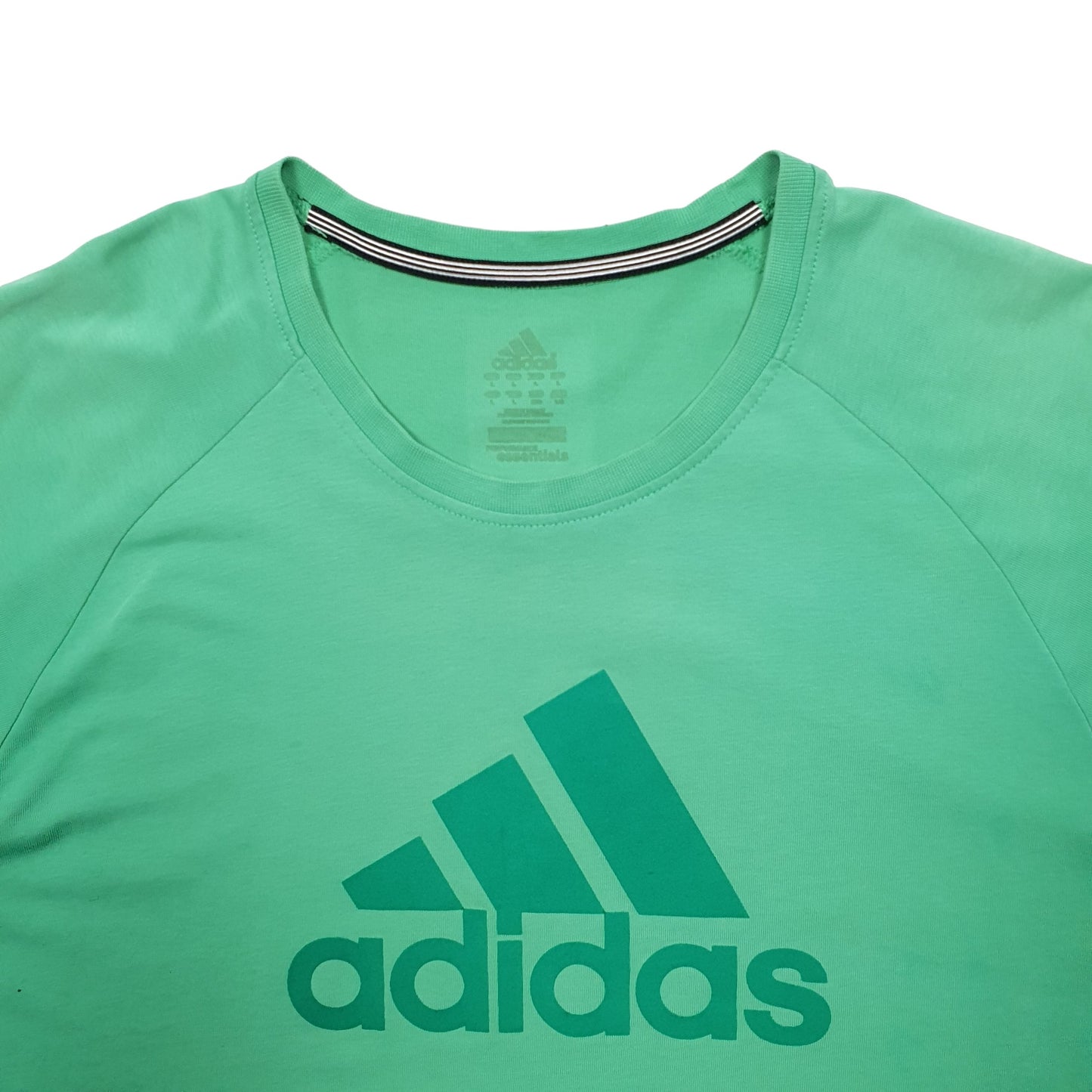 Mens Green Adidas Climalite Short Sleeve T Shirt