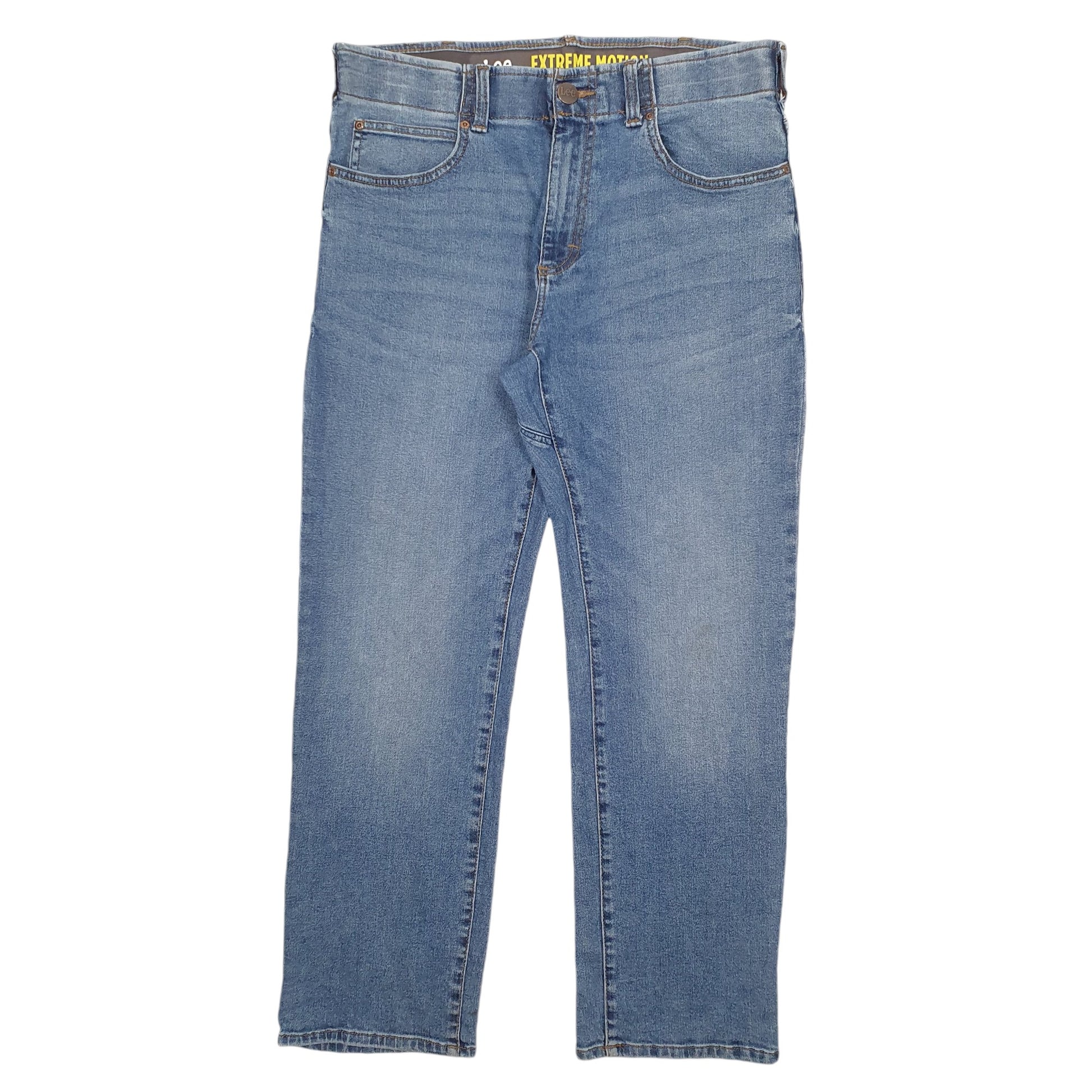 Mens Blue Lee Extreeme Motion Stretch Fit Casual JeansW34 L29