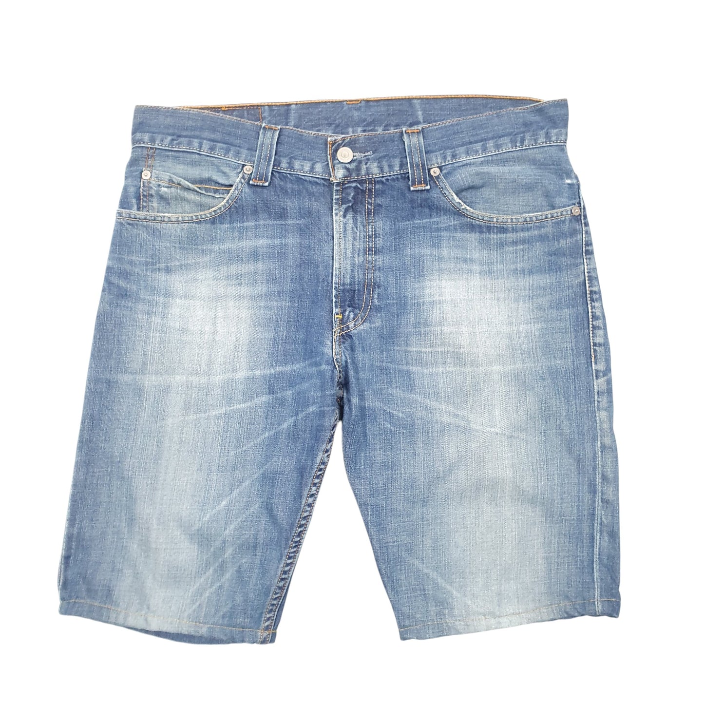 Mens Blue Levis 506 Regular Jorts Denim Shorts