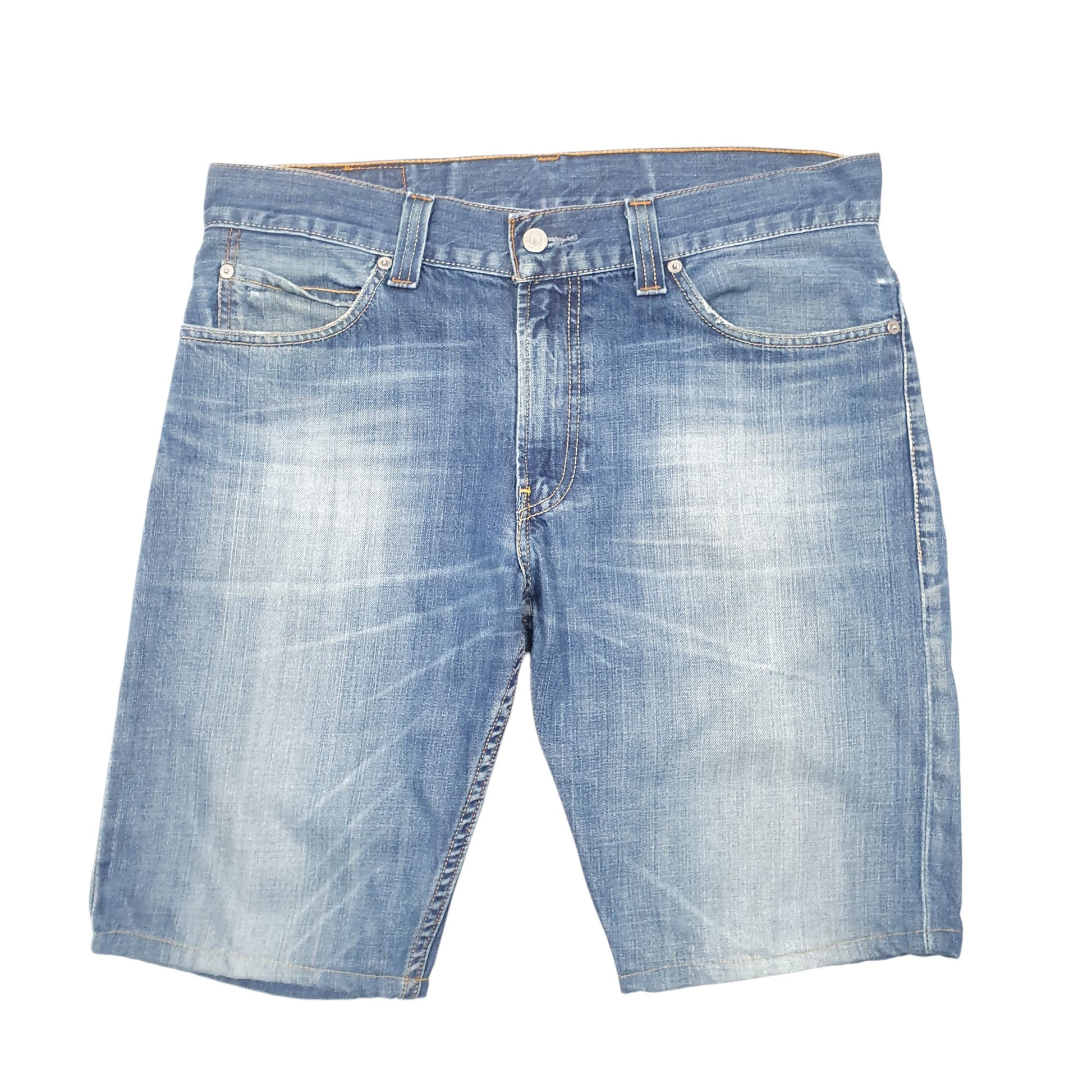 Mens Blue Levis 506 Regular Jorts Denim Shorts