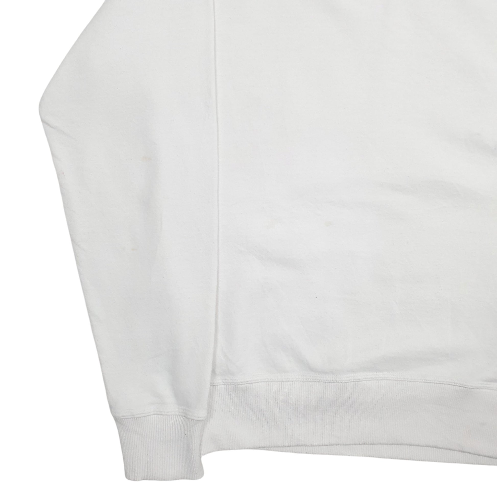 Mens White Champion Spellout Crewneck Jumper