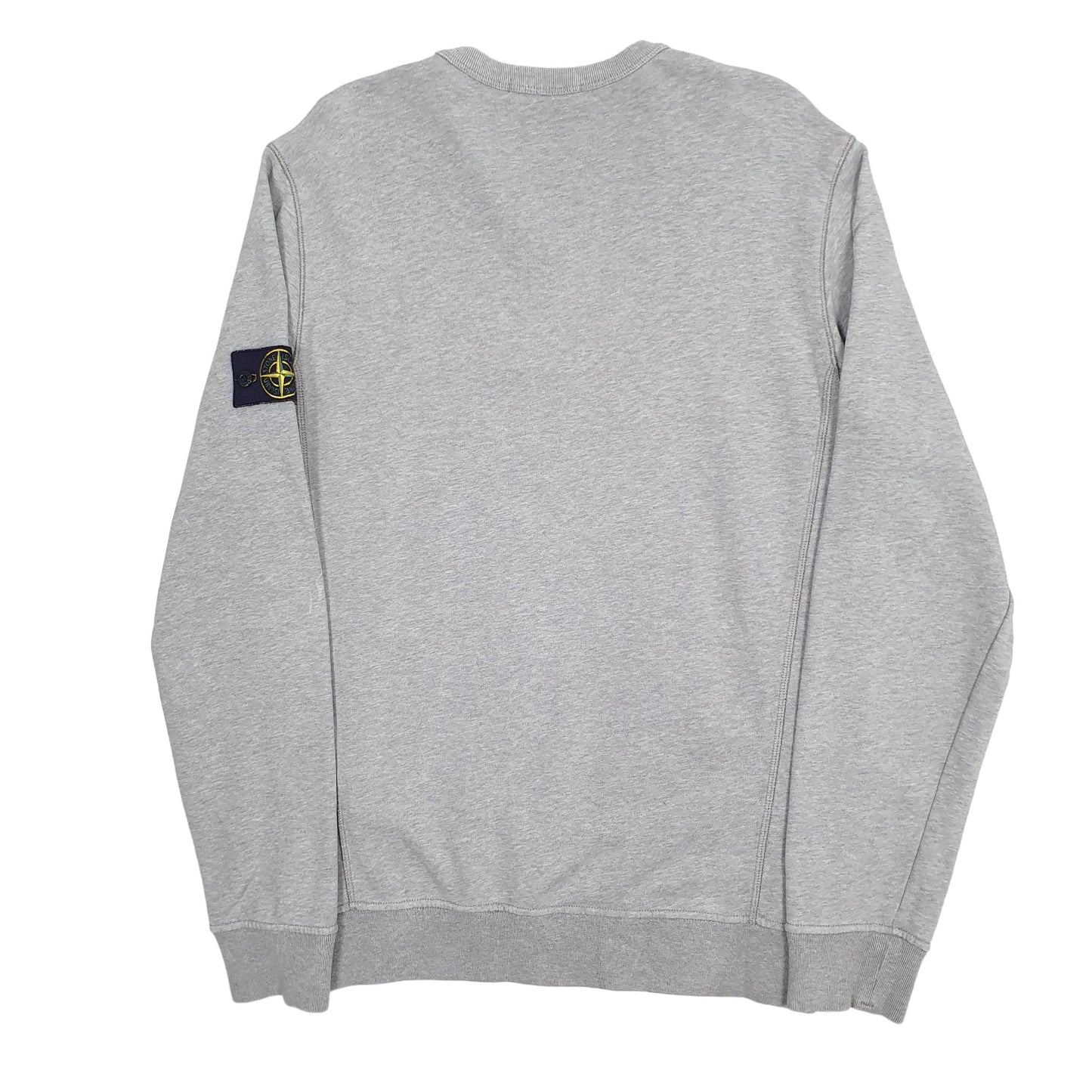 Mens Grey Stone Island  Crewneck Jumper
