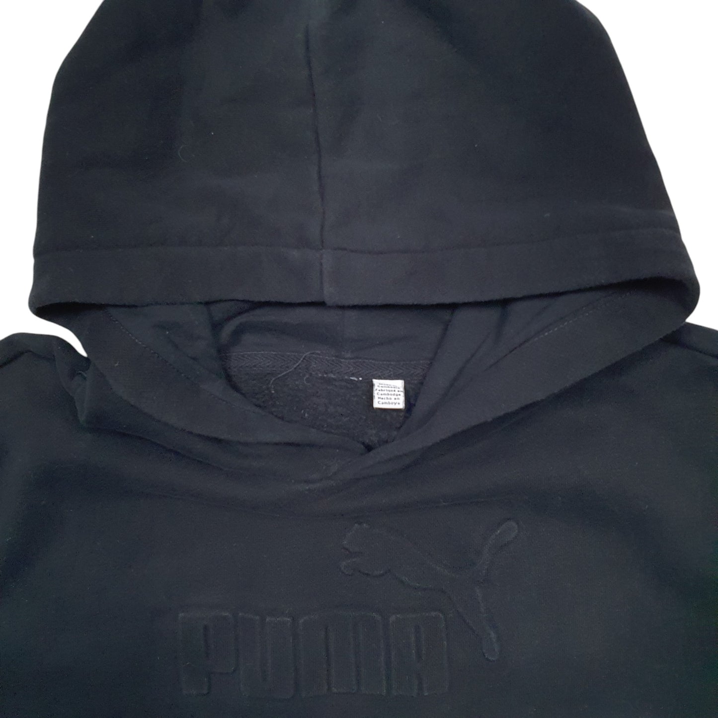 Womens Black Puma  Hoodie Jumper