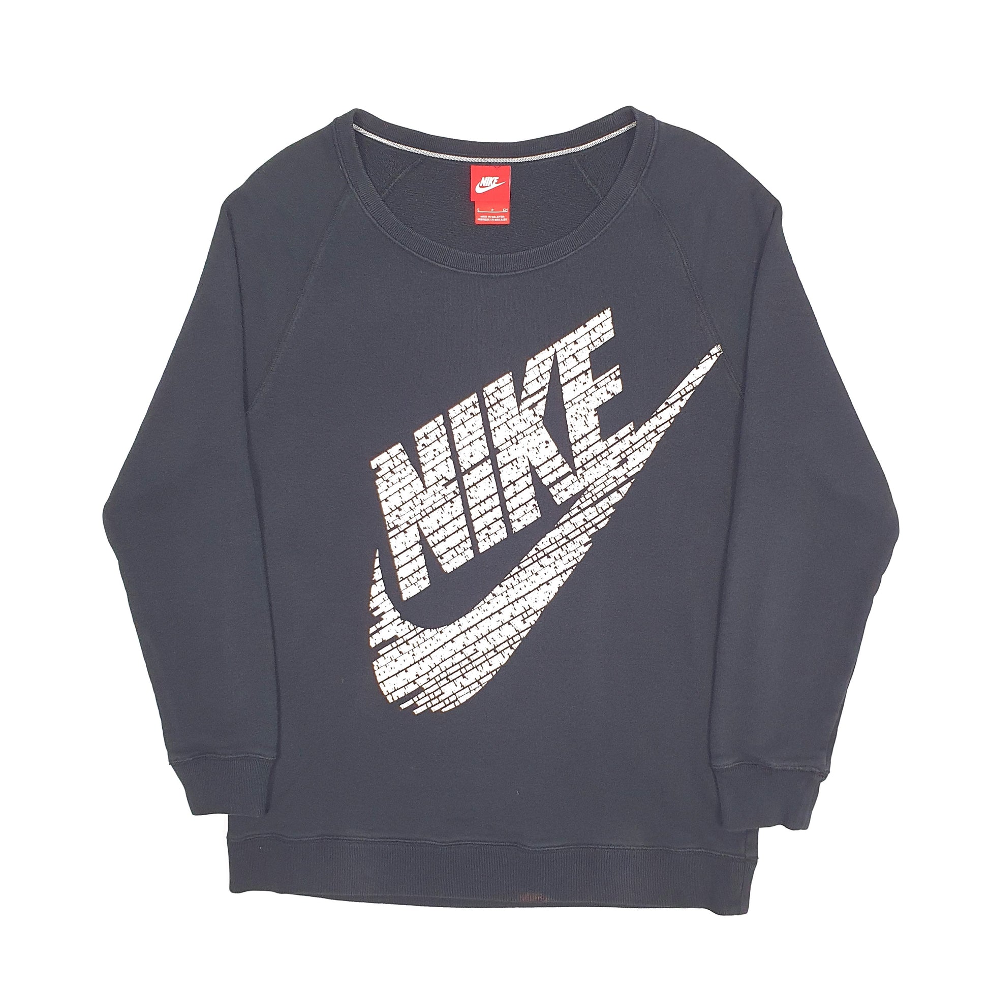 Womens Black Nike  Crewneck Jumper