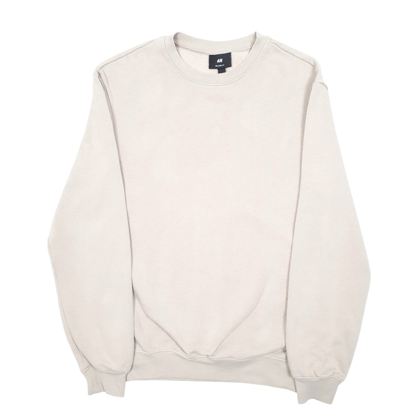 Mens Beige H&M  Crewneck Jumper