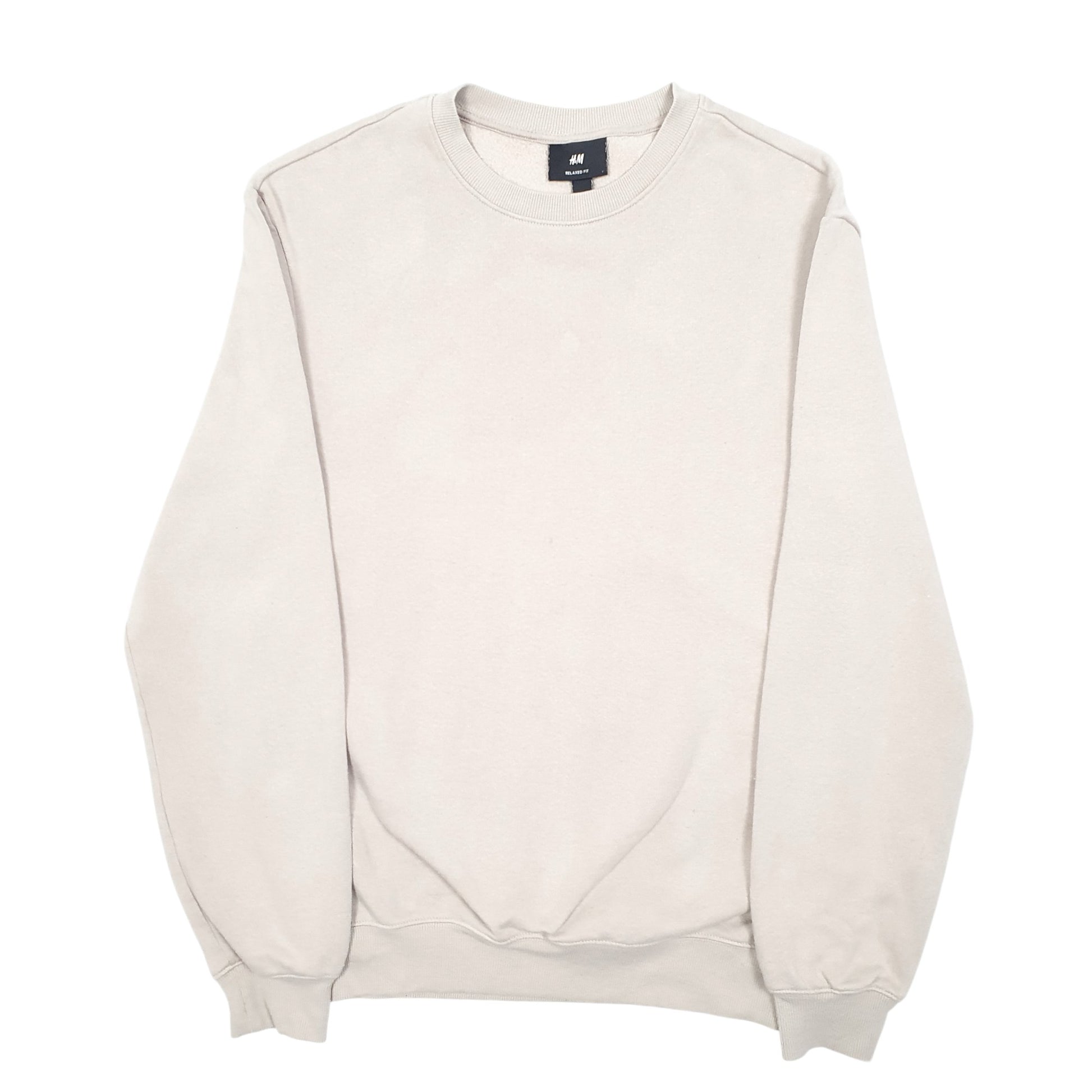 Mens Beige H&M  Crewneck Jumper