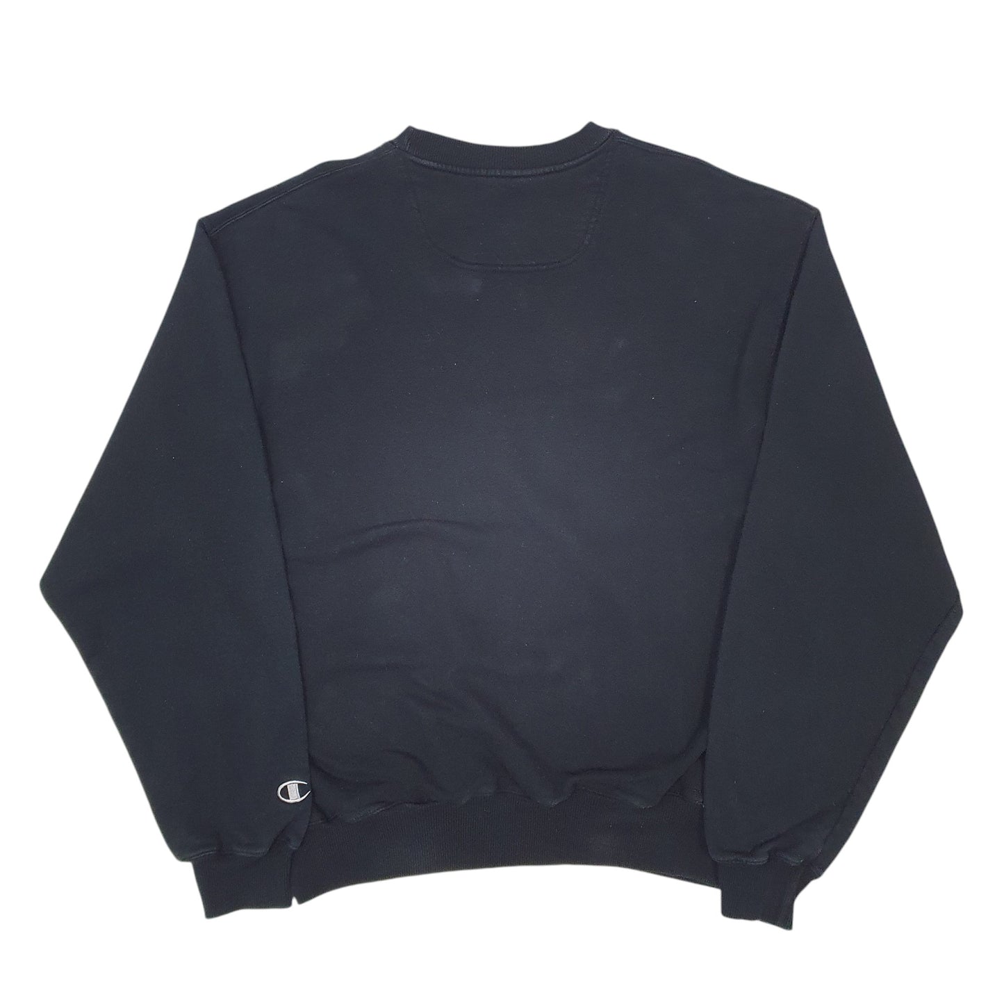 Mens Black Champion Kearny Steel Crewneck Jumper