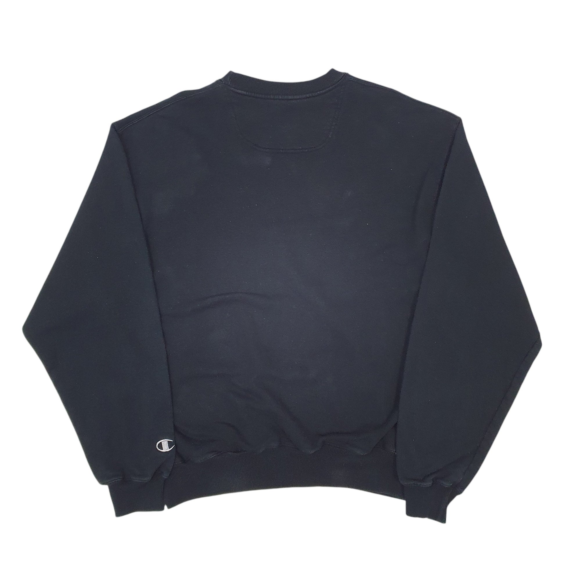 Mens Black Champion Kearny Steel Crewneck Jumper
