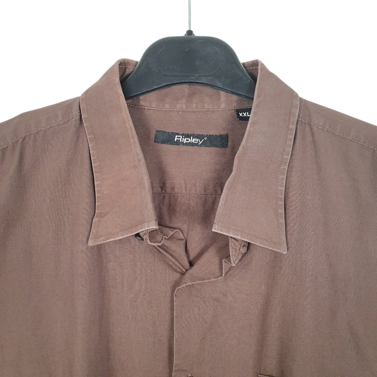 Mens Brown Ripley  Long Sleeve Shirt