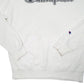 Mens White Champion Script Hoodie Jumper