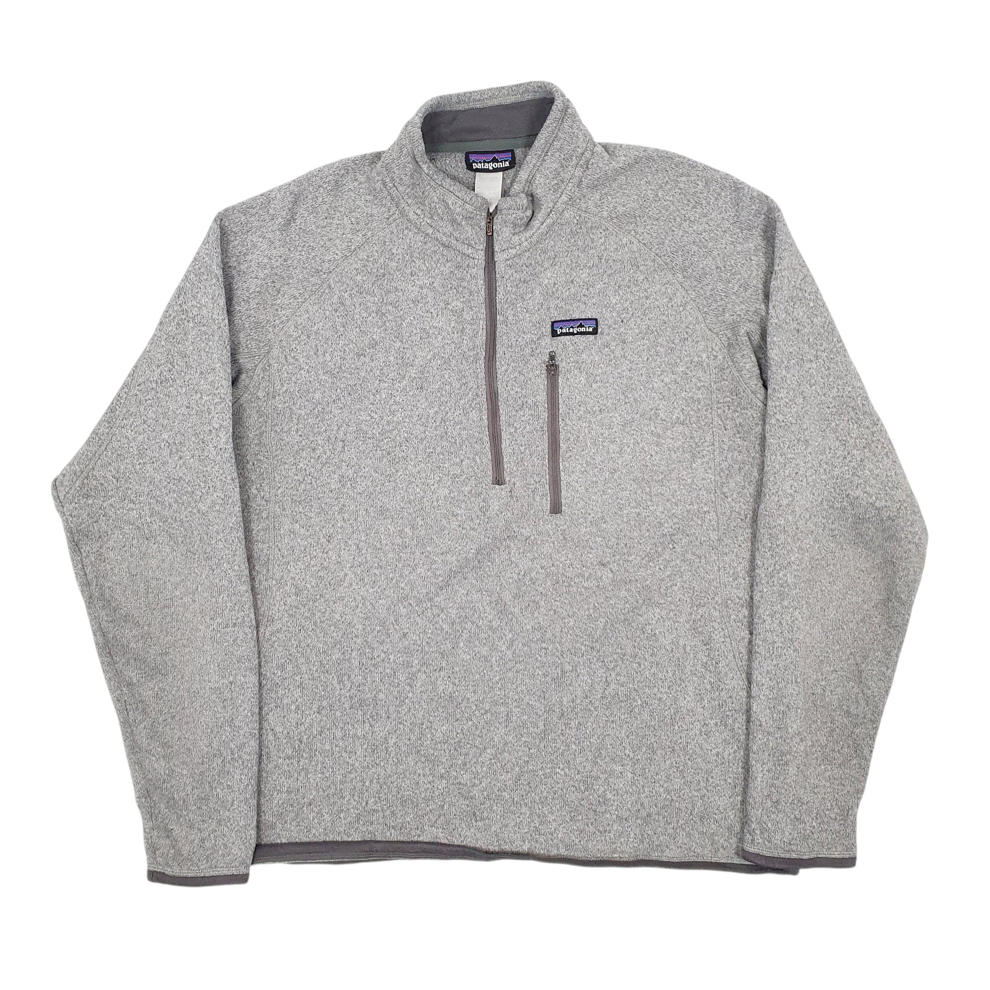 Mens Grey Patagonia  Quarter Zip Jumper