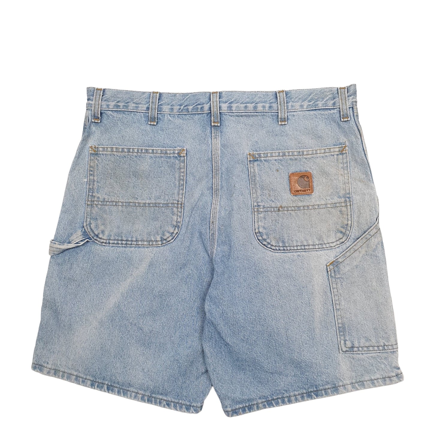Mens Blue Carhartt Workwear Carpenter Shorts