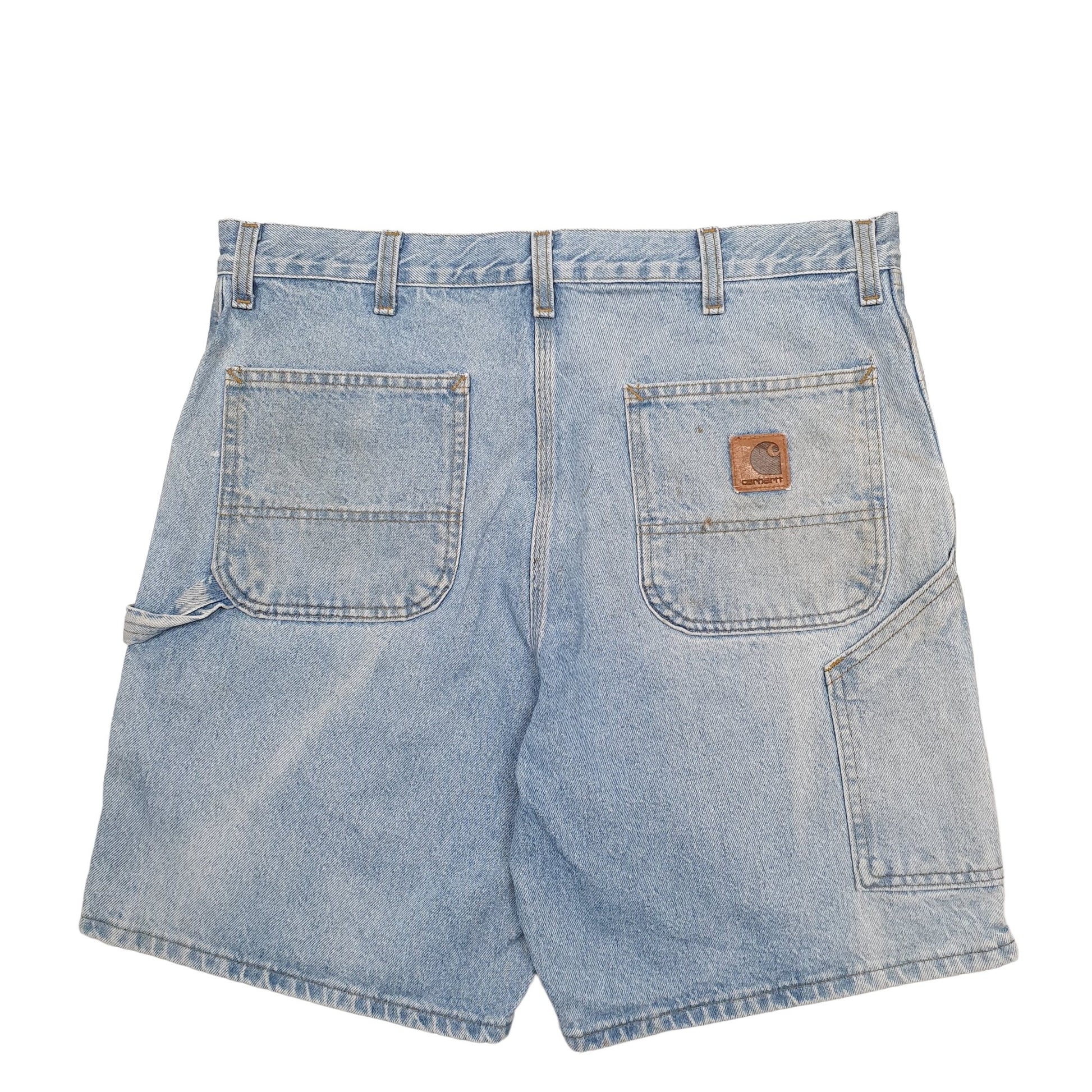 Mens Blue Carhartt Workwear Carpenter Shorts