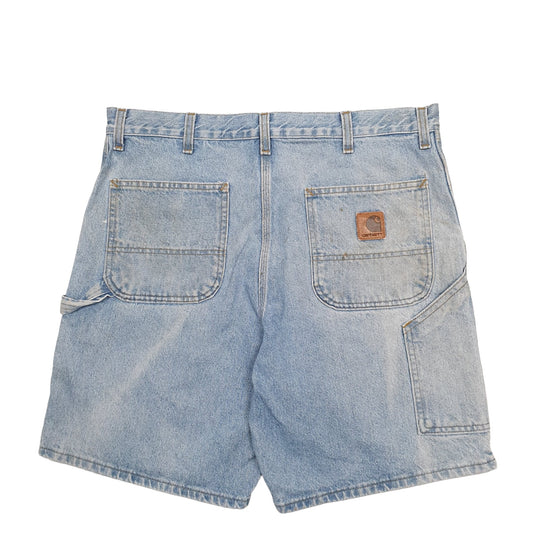 Mens Blue Carhartt Workwear Carpenter Shorts