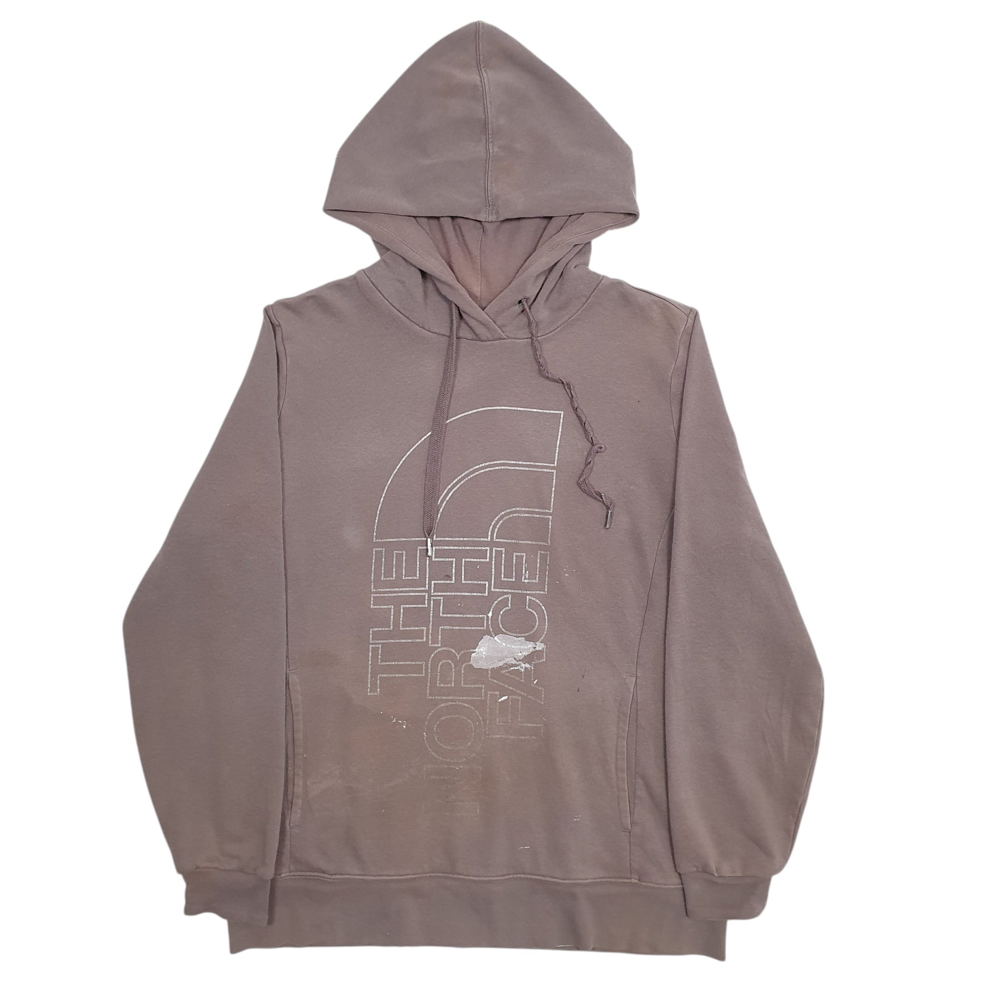 Womens Grey The North Face Spellout Hoodie Jumper