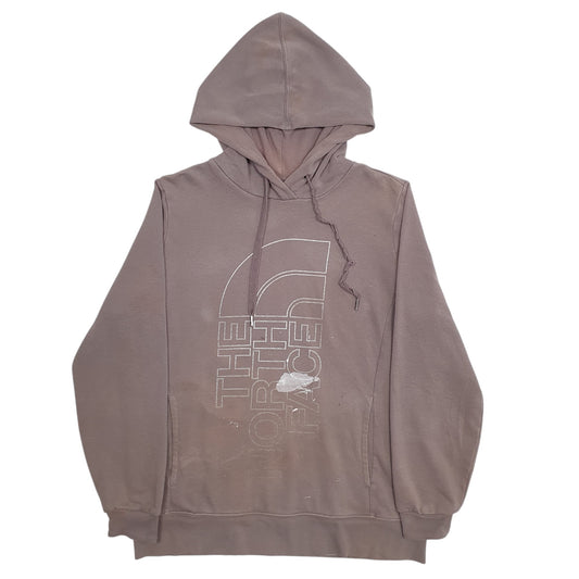 Womens Grey The North Face Spellout Hoodie Jumper