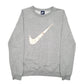 Womens Grey Nike Swoosh Crewneck Jumper