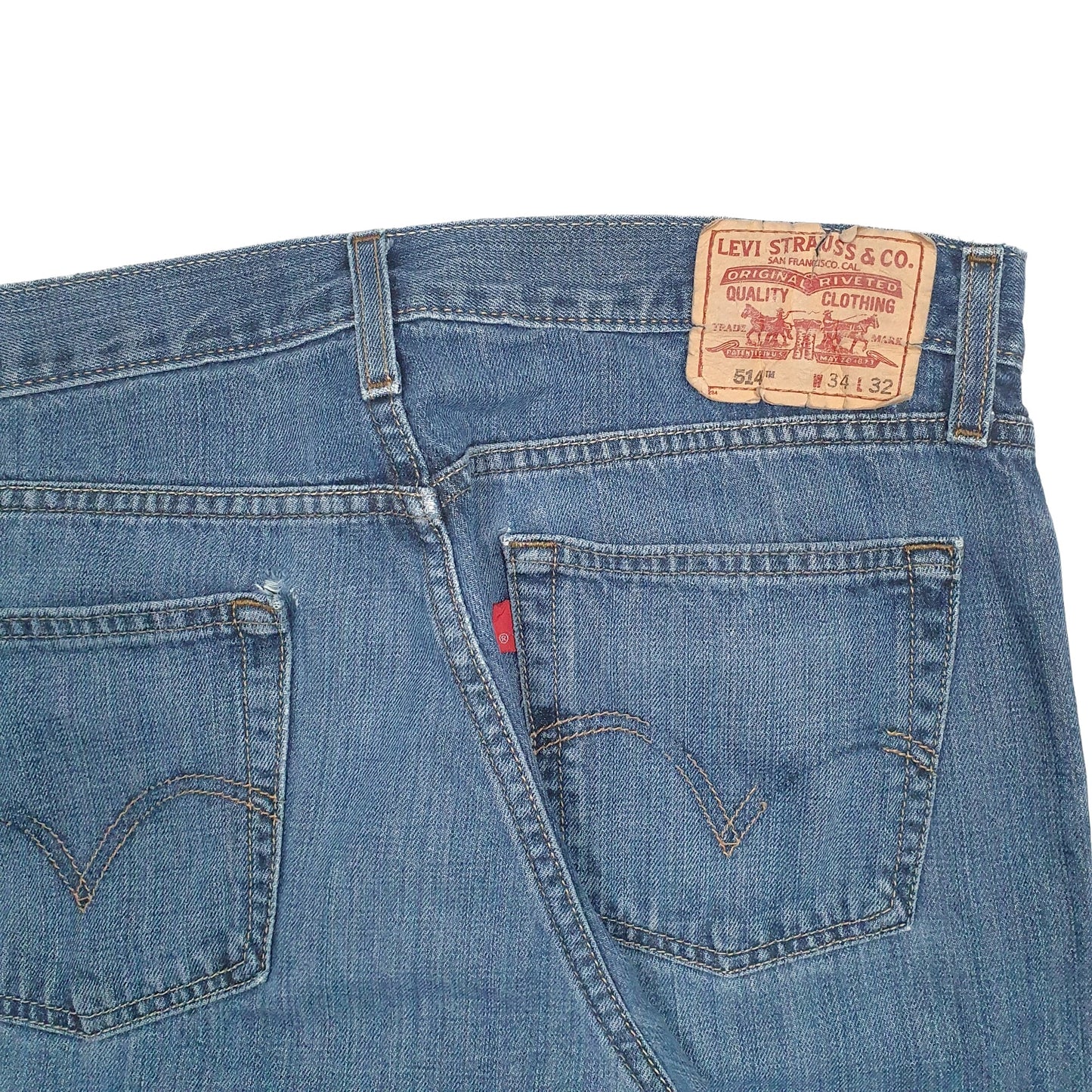 Mens Blue Levis  514 JeansW34 L32