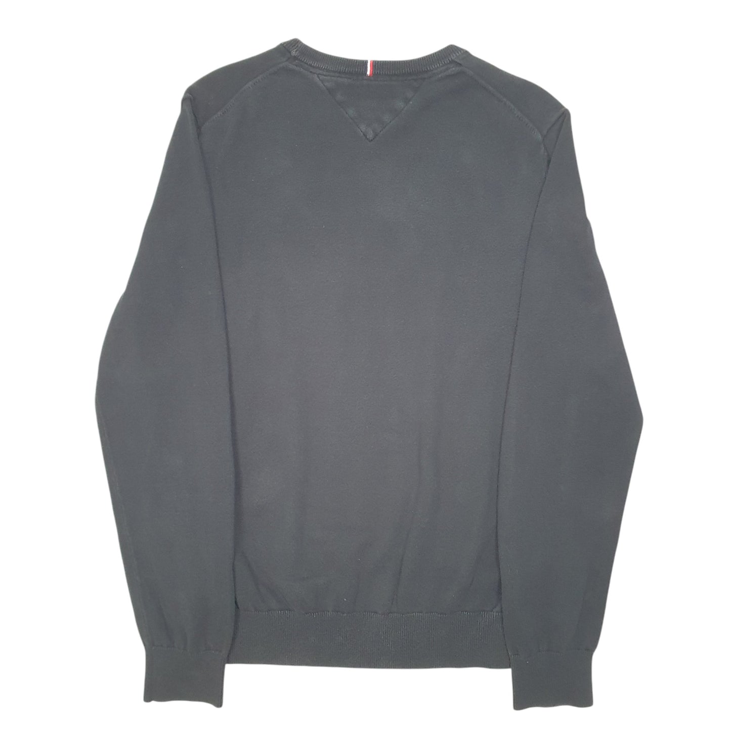 Mens Black Tommy Hilfiger Knit Crewneck Jumper