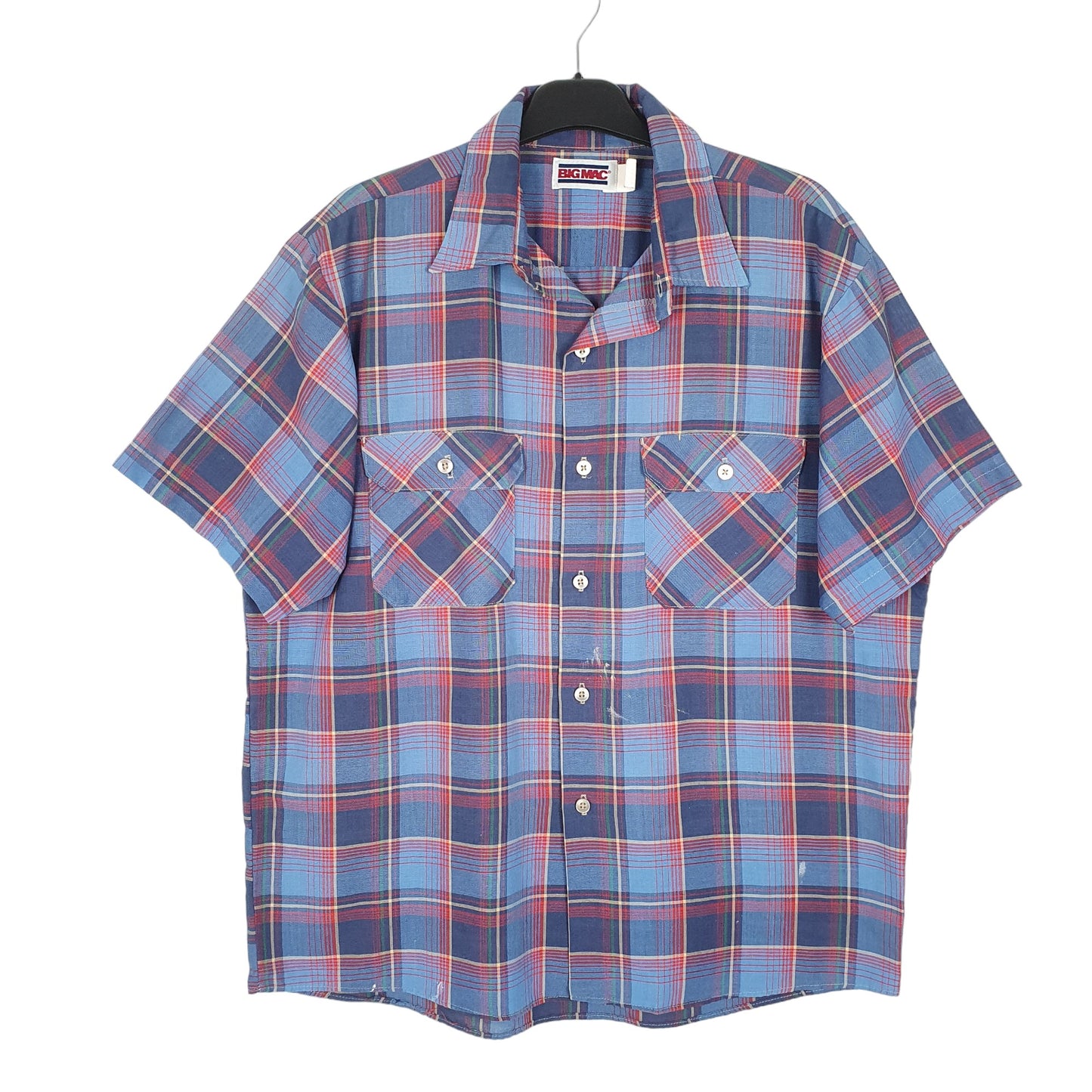 Mens Blue Big Mac  Short Sleeve Shirt