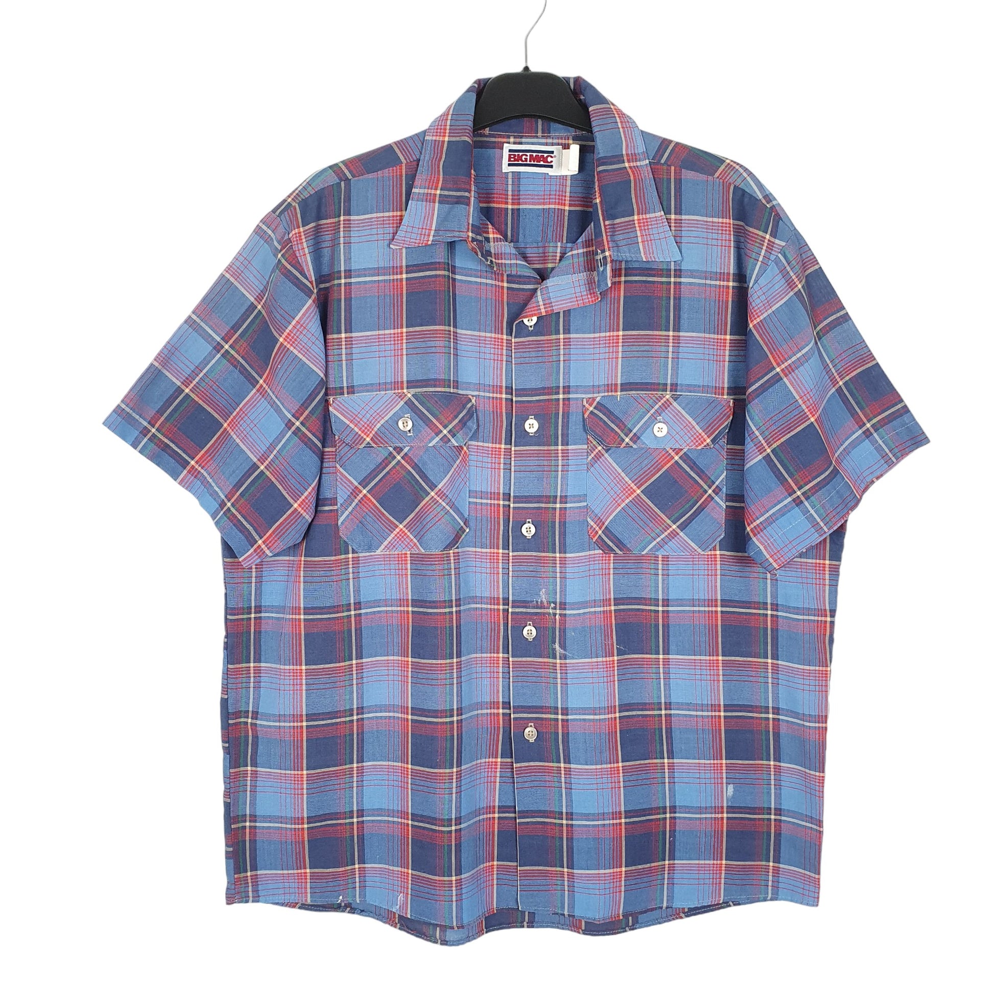 Mens Blue Big Mac  Short Sleeve Shirt