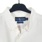 Mens White Polo Ralph Lauren Oxford Long Sleeve Shirt