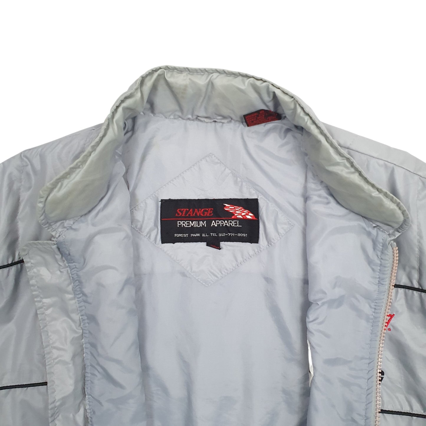 Mens Grey Stange Browns Racing  Coat