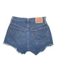 Womens Blue Levis 501 Jorts Denim Shorts