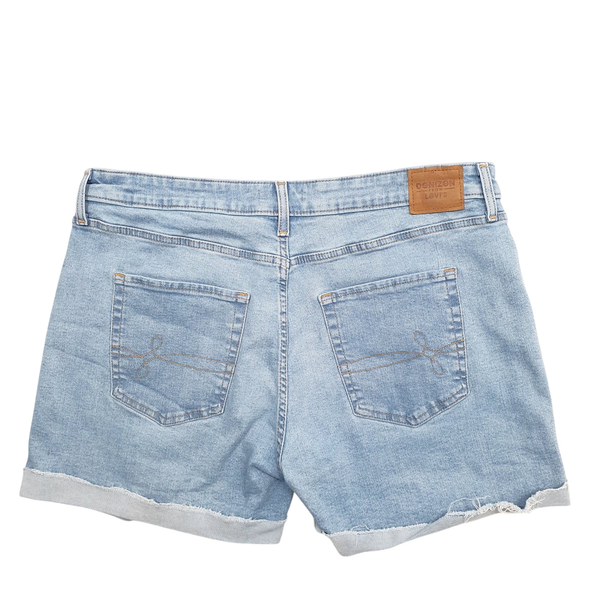 Womens Blue Levis Denizen Denim Shorts