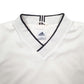 Mens Cream Adidas V Neck Crewneck Jumper