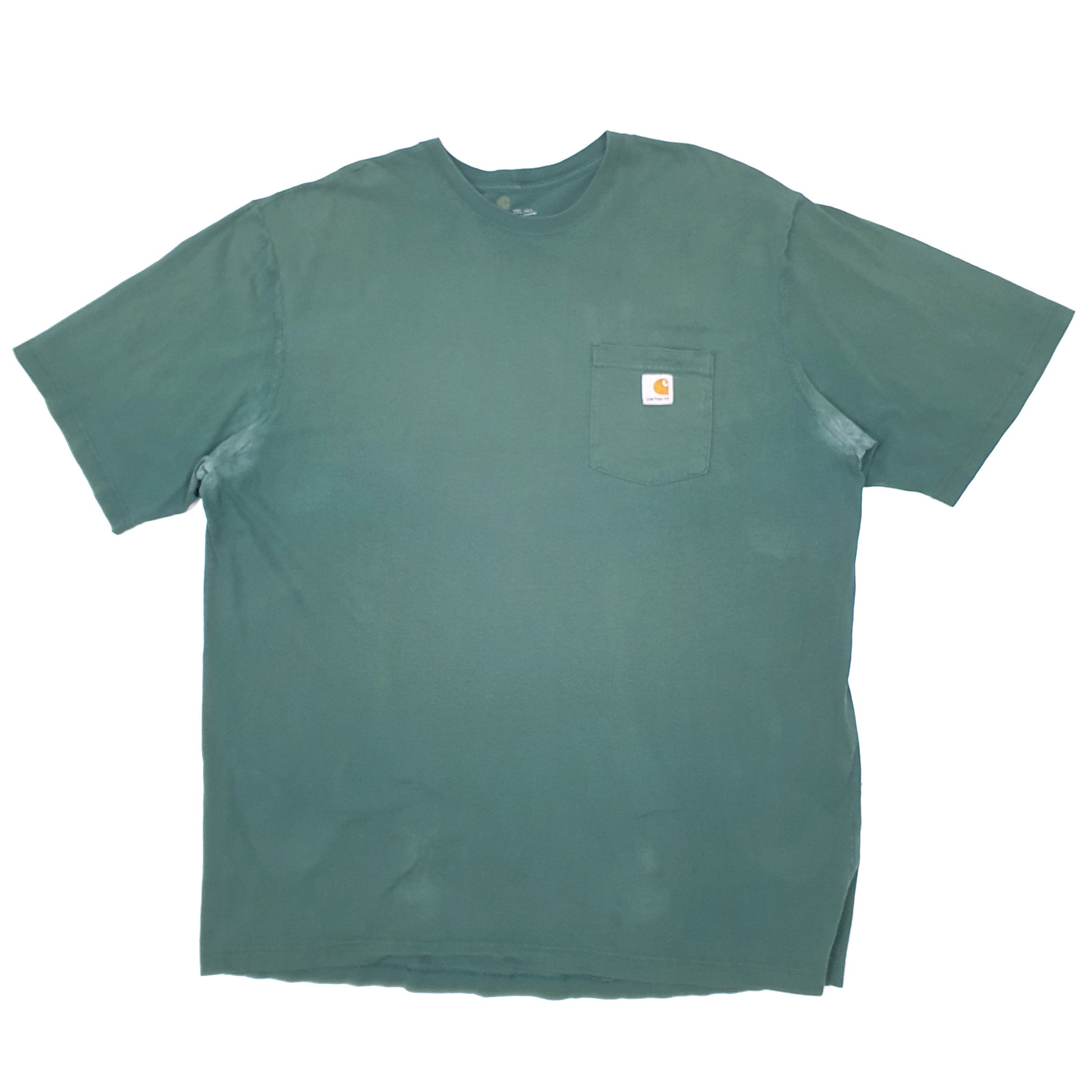 Mens Green Carhartt  Short Sleeve T Shirt