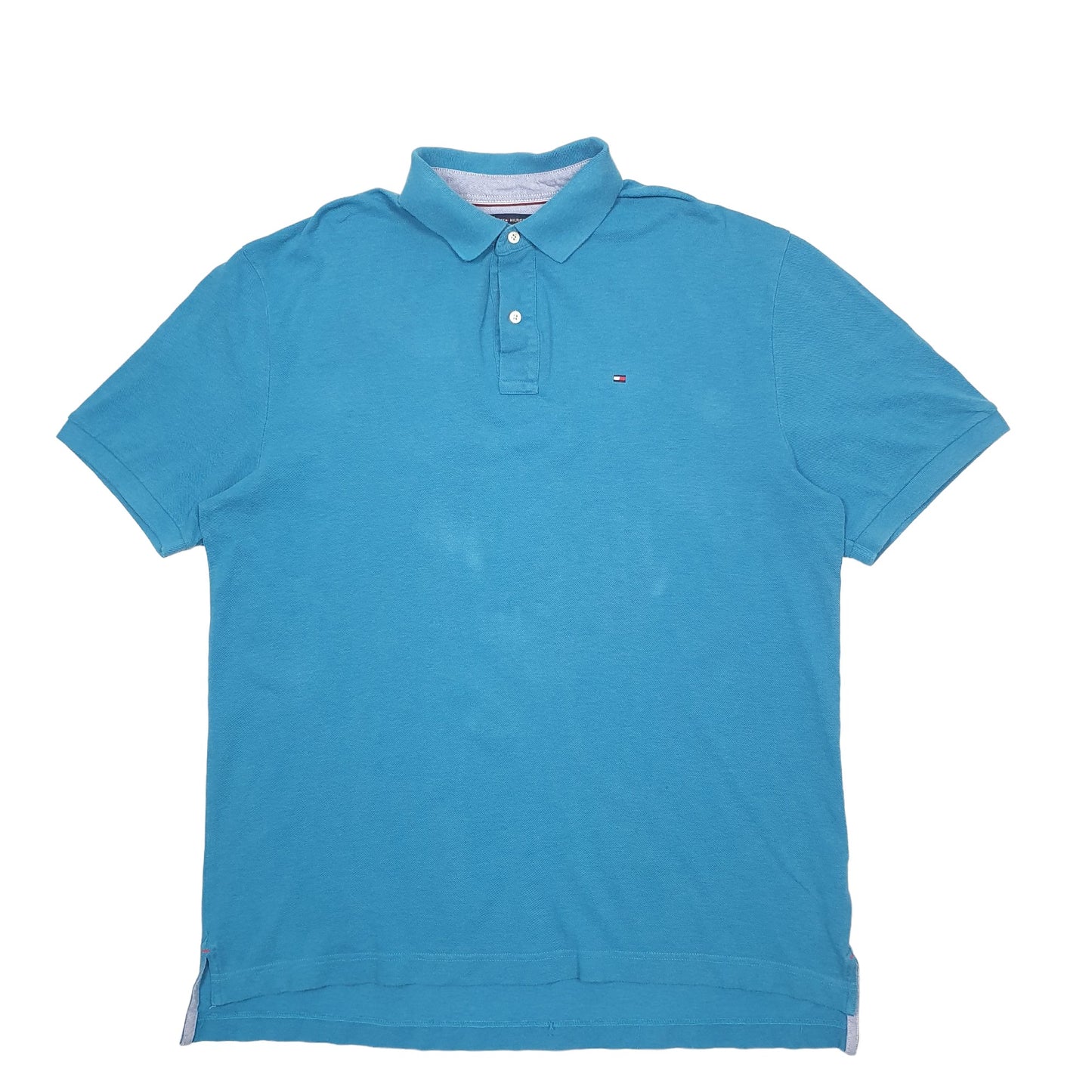 Mens Blue Tommy Hilfiger  Short Sleeve Polo Shirt
