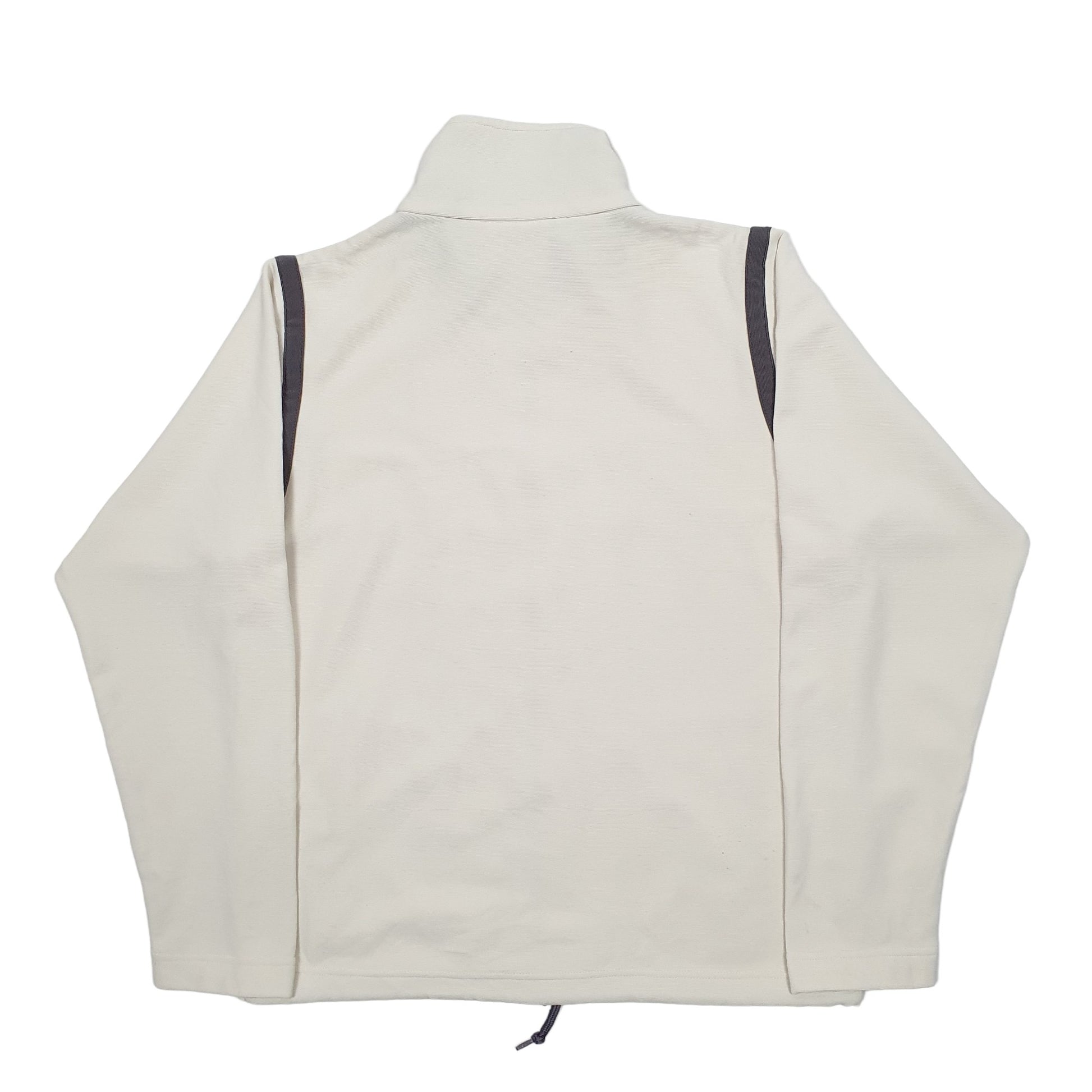 Mens Cream Kappa  Full Zip Jumper