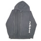 Mens Black Adidas Hoodie Sleeve Spellout Full Zip Jumper