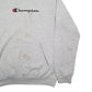 Mens Grey Champion Spellout Hoodie Jumper