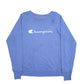 Mens Blue Champion Spellout Crewneck Jumper