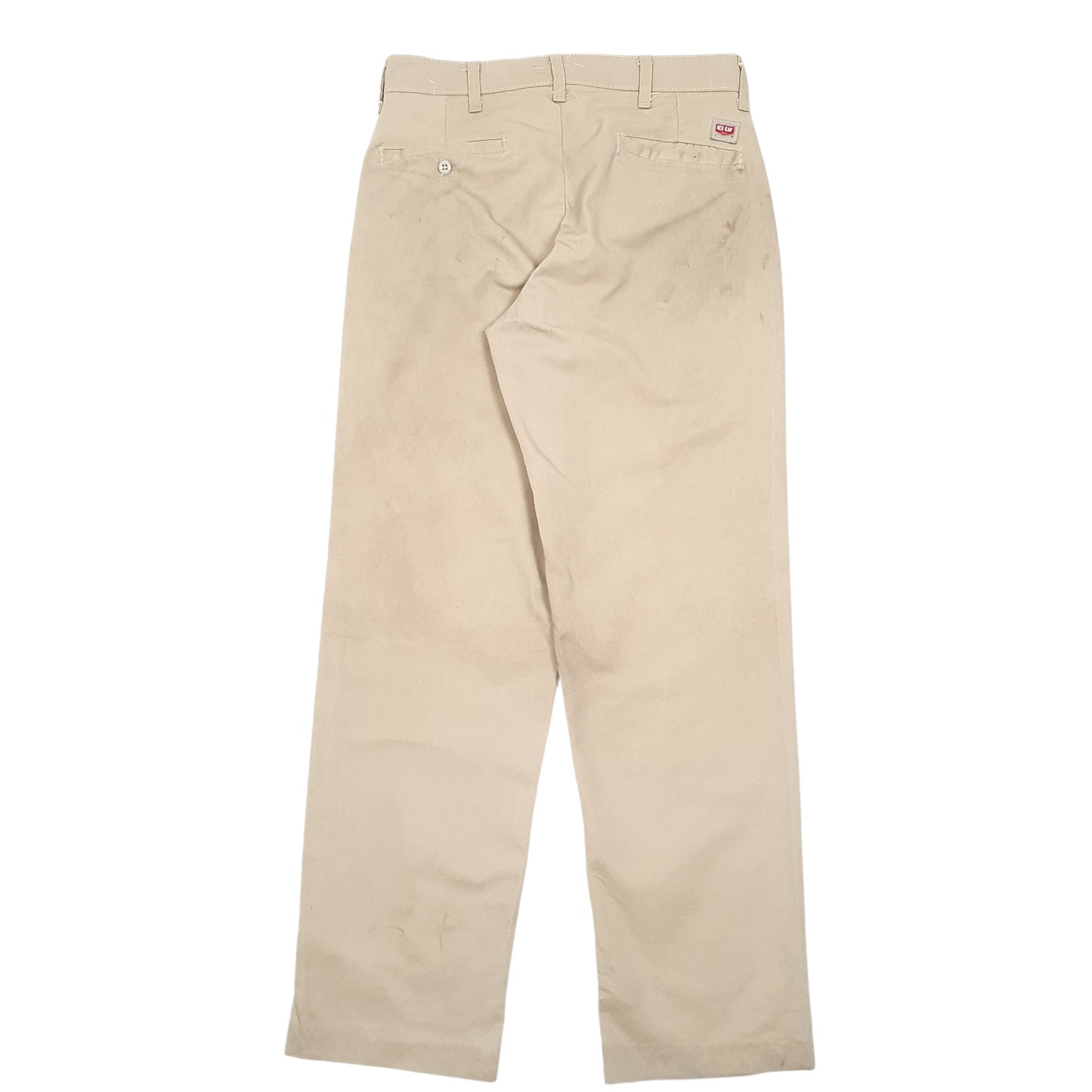 Mens Beige Red Kap Workwear Pant Chino Trousers