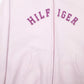 Womens Pink Tommy Hilfiger Spellout Full Zip Jumper