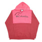Mens Red Columbia Sportswear Spellout Hoodie Jumper