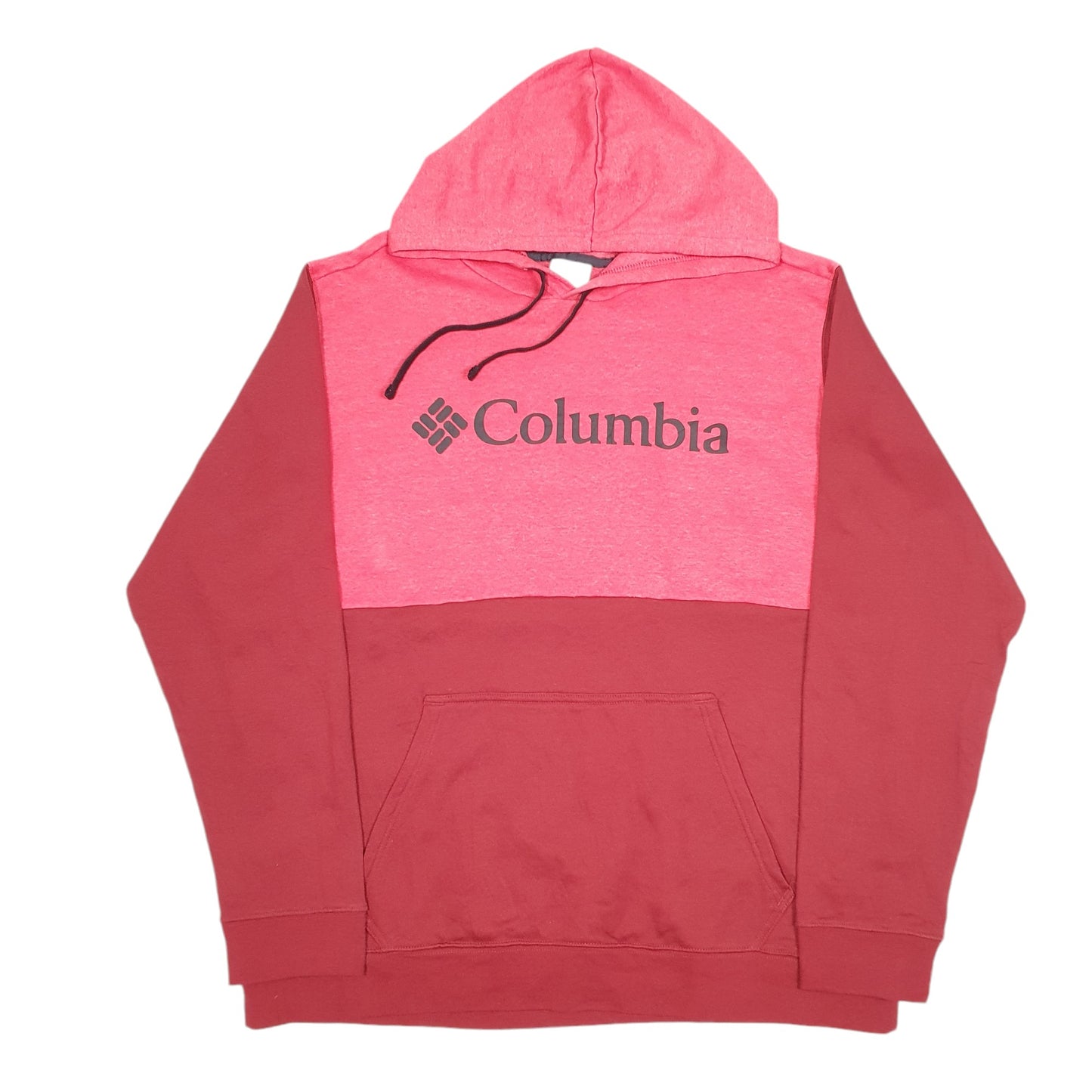 Mens Red Columbia Sportswear Spellout Hoodie Jumper