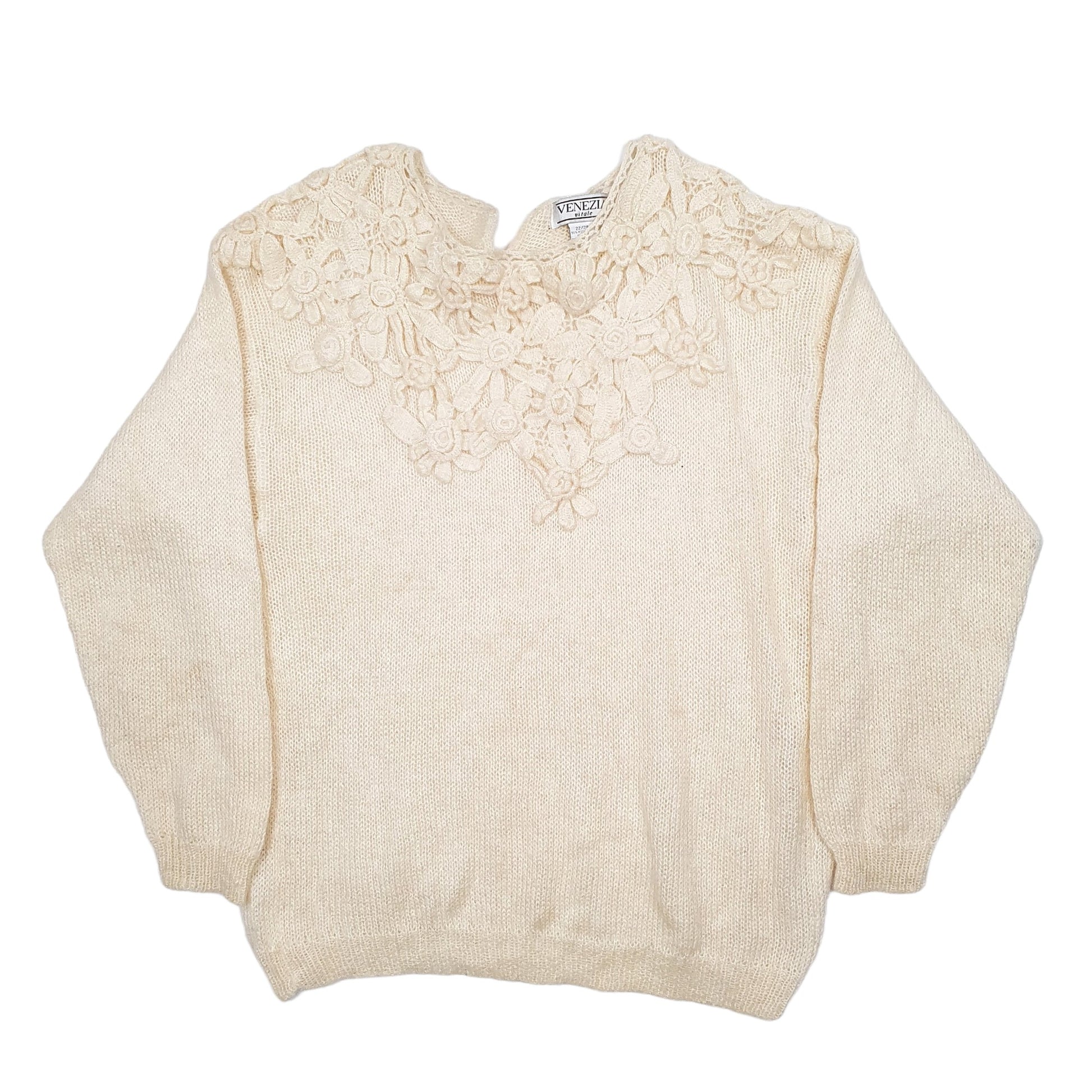 Womens Cream Venezia  Crewneck Jumper