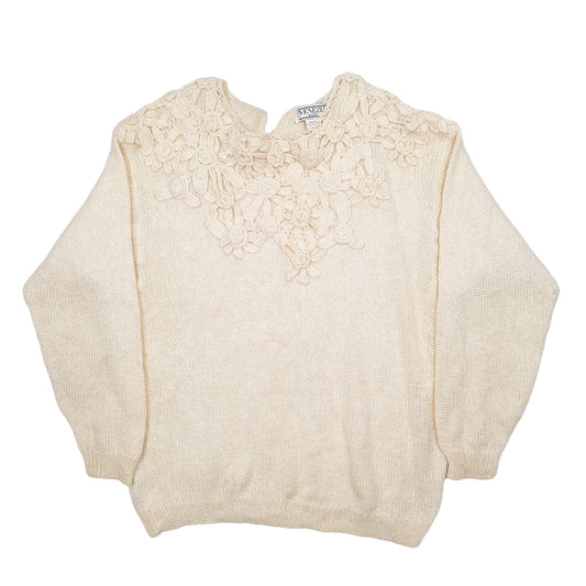 Womens Cream Venezia  Crewneck Jumper