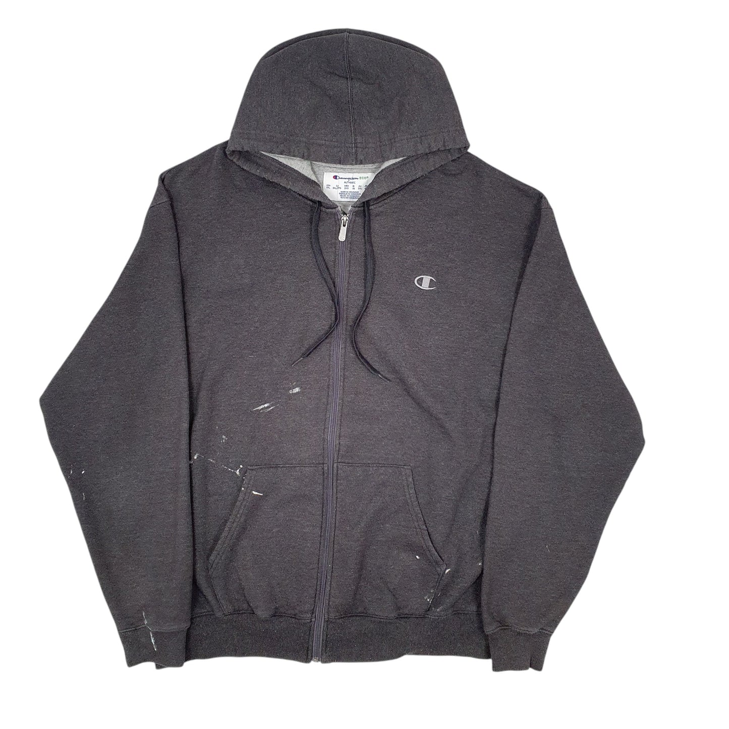 Mens Grey Champion  Full Zip Jumper