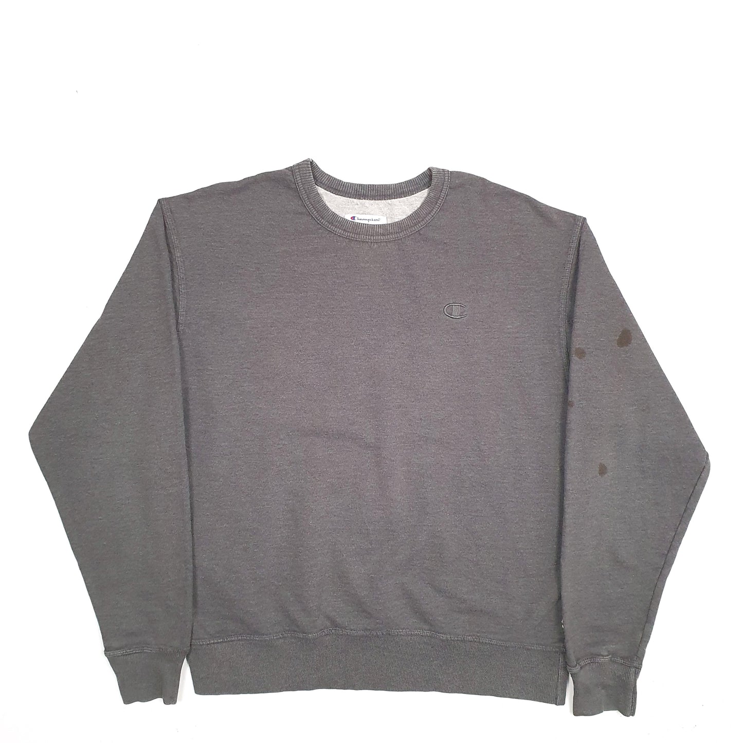 Mens Grey Champion  Crewneck Jumper