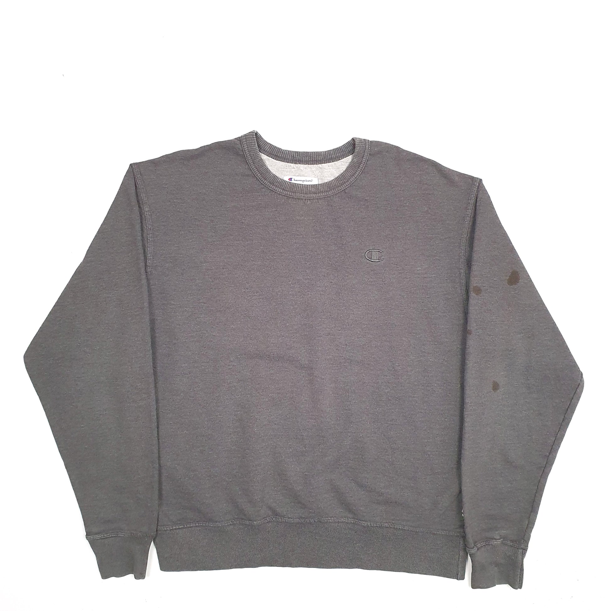 Mens Grey Champion  Crewneck Jumper